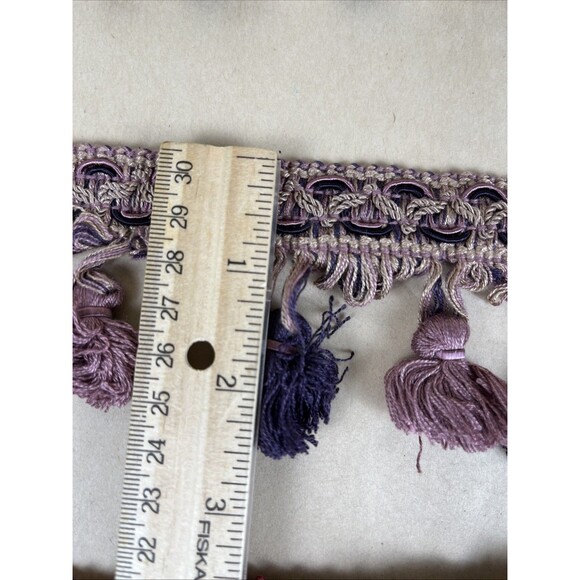 8+Yards Stuning Craft Curtain Sewing Tassel Fringe Trim PomPom Tassel Upholstery - Picture 3 of 6